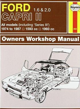 [预订]Ford Capri II (and III) 1.6 & 2.0 (74 - 87) Haynes Repair Manual 9780857336491