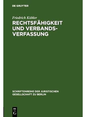 预订 Rechtsfähigkeit und Verbandsverfassung: Überlegungen zur Problematik der als nichtrechtsfähige Vereine organisie