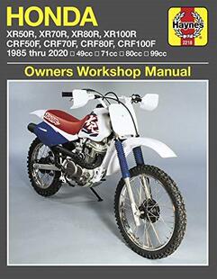 预订 XR100R Repair CRF80F CRF70F XR80R CRF100F Manual XR50R Haynes 9781620923931 Honda CRF50F XR70R