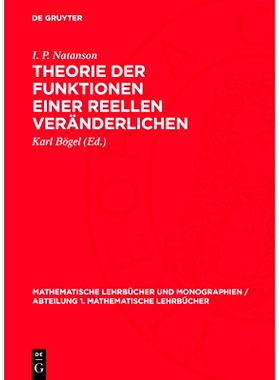 预订 Theorie der Funktionen einer reellen Veränderlichen: 9783112719947