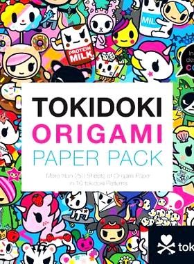 预订 Tokidoki Origami Paper Pack: More Than 250 Sheets of Origami Paper in 16 Tokidoki Patterns: 9781454925699