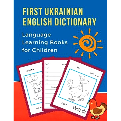 预订 First Ukrainian English Dictionary Language Learning Books for Children: 100 Basic bilingual animals words vocabula