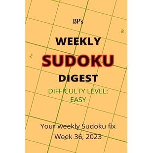 Difficulty Sudoku 預(yù)訂 Digest 9798859881796 Week Weekly Bp’s Easy 2023