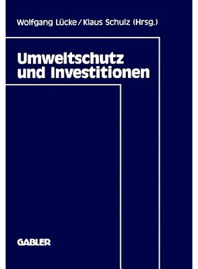 预订 Umweltschutz und Investitionen: 9783409133906