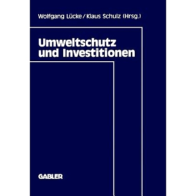预订 Umweltschutz und Investitionen: 9783409133906