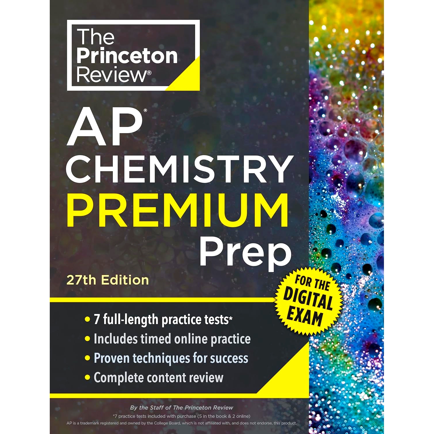 现货 普林斯顿AP化学 第27版 备考指南 英文原版 Princeton Review AP Chemistry Premium Prep, 27th Edition