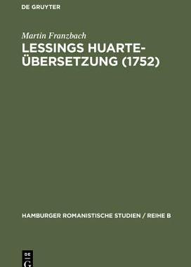 【预订】Lessings Huarte-Übersetzung (1752) 9783111027388