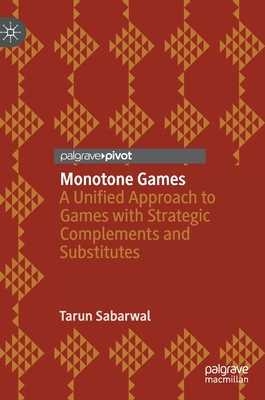 【预订】Monotone Games