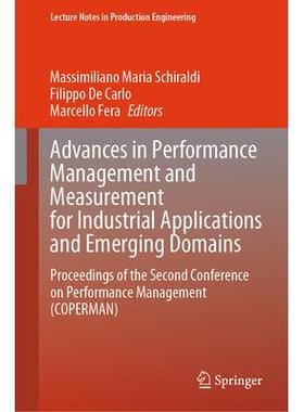 预订 Advances in Performance Management and Measurement for Industrial Applications and Emerging Domains Proceedings o