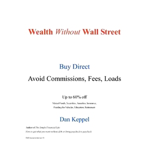 Avoid Wealth Buy 预订 the Loads Wall Fees Without 9781442168138 Street Commissions Direct