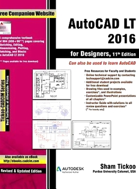 预订 AutoCAD LT 2016 for Designers: 9781942689294