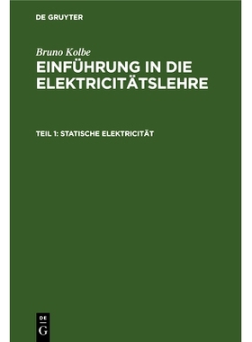 预订 Statische Elektricität: 9783486727470