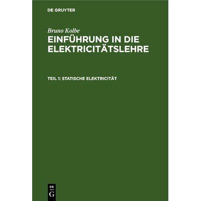 预订 Statische Elektricität: 9783486727470