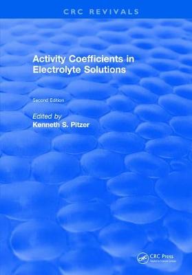 【预订】Activity Coefficients in Electrolyte Solutions