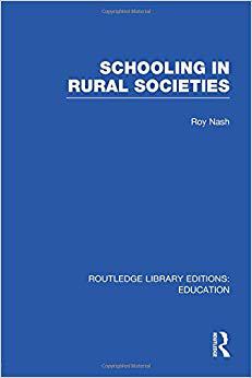 【预售】Schooling in Rural Societies(RLE Edu L)-封面