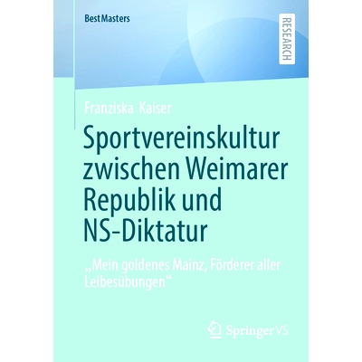 预订 Sportvereinskultur Zwischen Weimarer Republik Und Ns-Diktatur: 