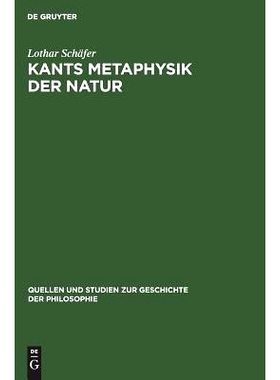 预订 Kants Metaphysik der Natur: 9783110032352