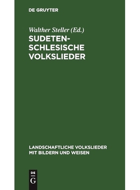 预订 Sudetenschlesische Volkslieder: 9783112383216