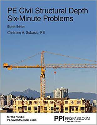 【预售】Pe Civil Structural Depth Six-Minute Problems