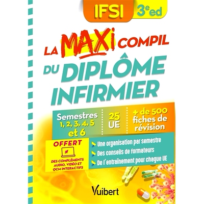 预订 La maxi compil du diplôme infirmier : IFSI : semestres 1, 2, 3, 4, 5 et 6, 25 UE, + de 500 fiches de révision 护