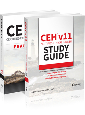 [预订]Ceh V11 Certified Ethical Hacker Study Guide + Practice Tests Set