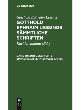 预订 Zur Geschichte, Sprache, Litteratur und Kritik: Fortsetzung. Aus Lessing’s Nachlaß: 9783112632291