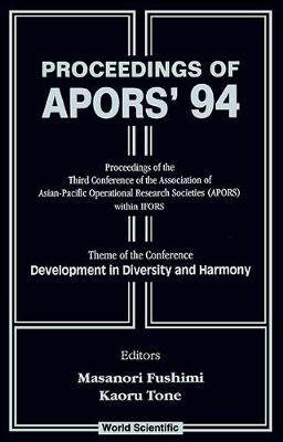 【预订】APORS’94: DEVELOPMENT IN DIVERSITY AND HARMONY