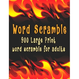 900 Large adults Word 9798624268975 for scramble word 预订 Print