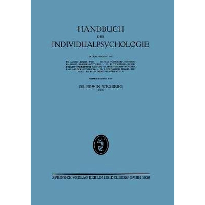 预订 Handbuch der Individualpsychologie: ?weiter Band Geisteswissenschaften / So?iologie Kriminalistik / Bibliographie /