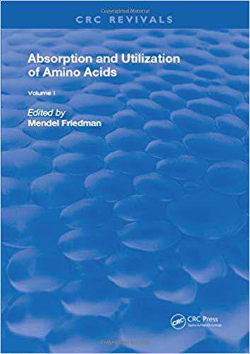 【预售】Absorption and Utilization of Amino Acids: Volume I