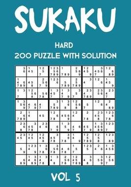 [预订]Sukaku Hard 200 Puzzle With Solution Vol 5: Exciting Sudoku variation, puzzle booklet, 2 puzzles per 9781711931609