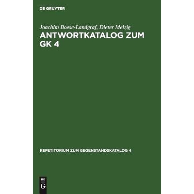 预订 Antwortkatalog zum GK 4: Krankheiten und Verletzungen Chirurgie: 9783110087703