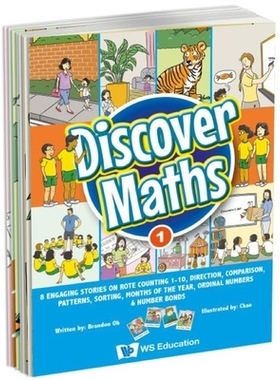 预订 Discover Maths 1: 8 Engaging Stories on Rote Counting 1-10, Direction, Comparison, Patterns, Sorting, Months of the
