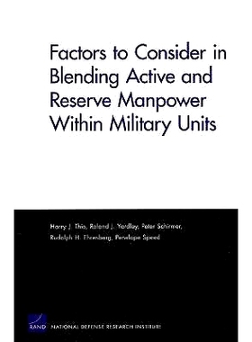 预订 Factors to Consider in Blending Active and Reserve Manpower Within Military Units: 9780833040039