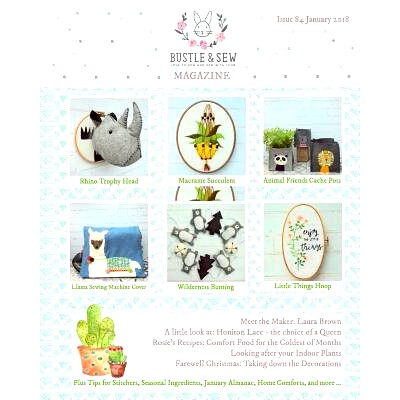 预订 Bustle & Sew Magazine Issue 84 January 2018: 9781982086091