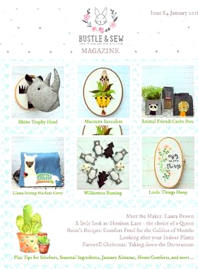 预订 Bustle & Sew Magazine Issue 84 January 2018: 9781982086091