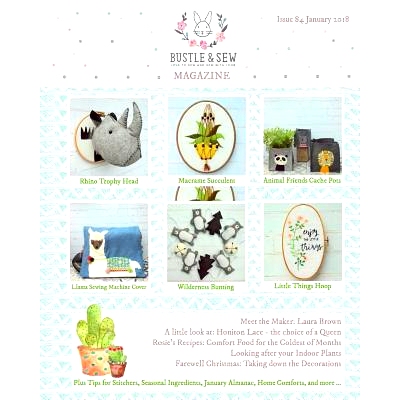 预订 Bustle & Sew Magazine Issue 84 January 2018: 9781982086091
