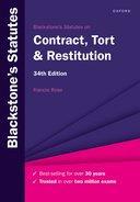 [预订]Blackstone’s Statutes on Contract, Tort & Restitution 9780198890799