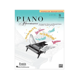 3A级流行曲集 菲伯尔钢琴基础教程 英文原版 Piano Adventures, Level 3A, Popular Repertoire