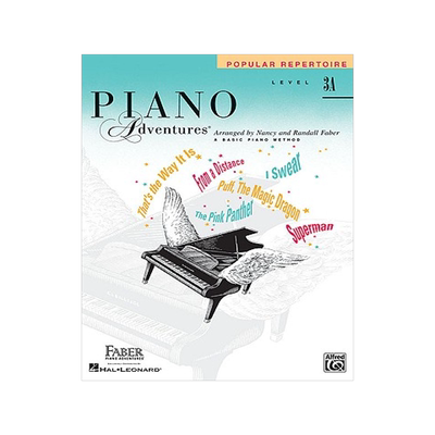 3A级流行曲集 菲伯尔钢琴基础教程 英文原版 Piano Adventures, Level 3A, Popular Repertoire