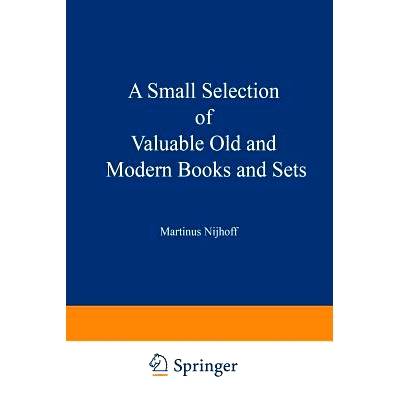 From the Stock of Martinus Nijhoff Books