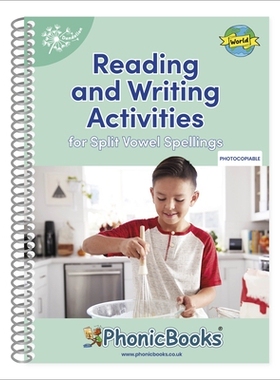 预订 Phonic Books Dandelion World Split Vowel Spellings Activities 蒲公英世界拼读书 元音分裂拼写活动: 9780241699850