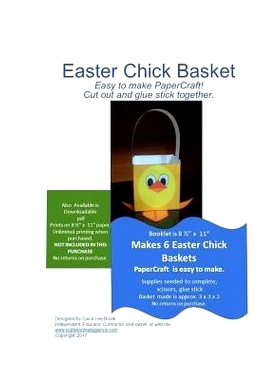 预订 Easter Chick Basket PaperCraft: Easter Chick Basket PaperCraft: 9781544749327