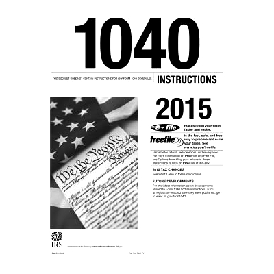 预订 1040 Instructions 2015: 9781523700202