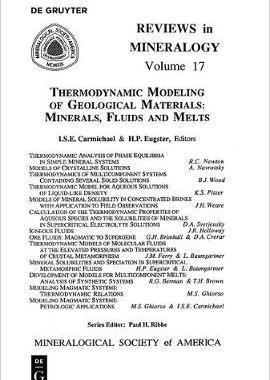 【预订】Thermodynamic Modeling of Geologic Materials 9780939950218