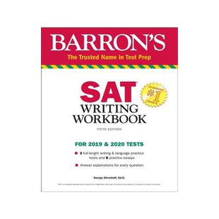 英文原版 巴朗新SAT写作练习册 第5版 Barron's SAT Writing Workbook (Barron's Test Prep)