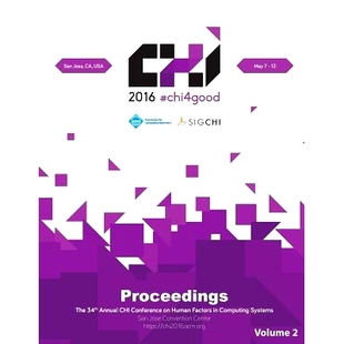 Human CHI Conference 预订 Factors Systems Vol Computing 9781450346276