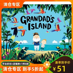 教孩子理解亲人 Island 爷爷 Grandad 逝去 Davies插画绘本 Benji 天堂岛 英文原版 精装