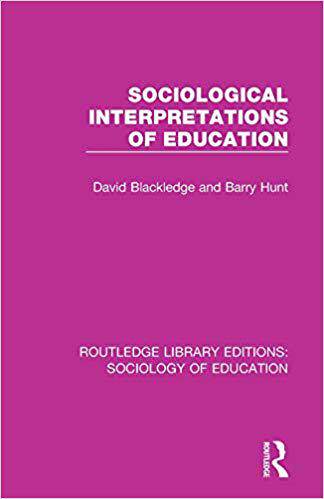 【预售】Sociological Interpretations of Education