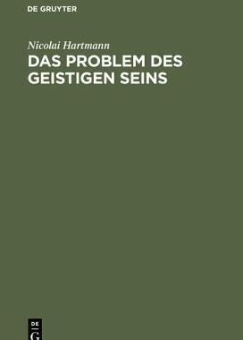 【预订】Das Problem des geistigen Seins 9783111088952
